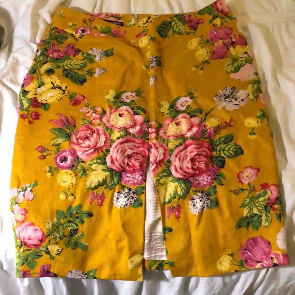 Dolce & Gabbana floral pencil skirt
